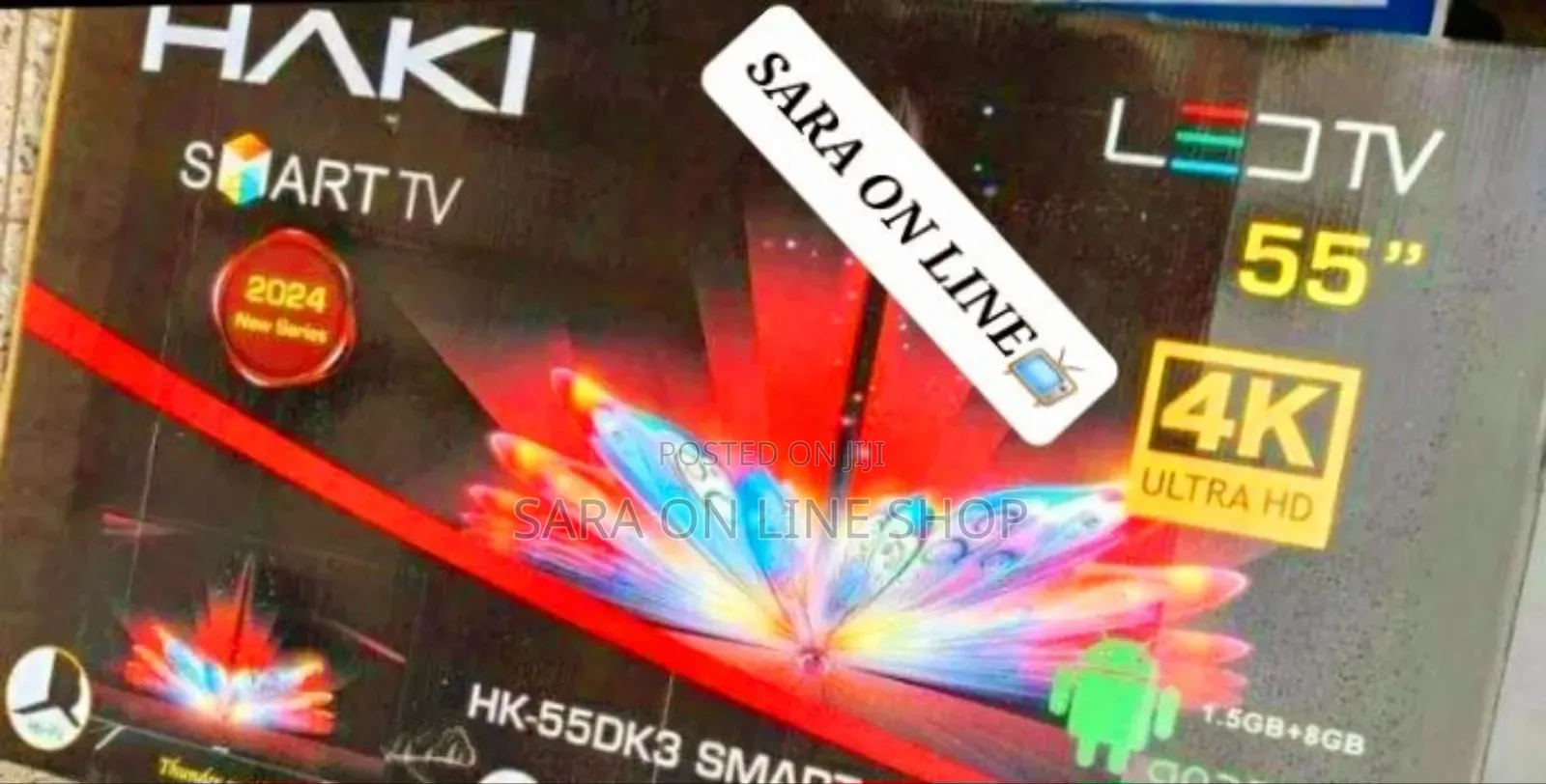 Haki 55" Led Smart Tv New 2025