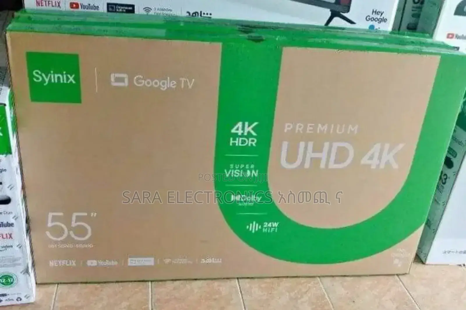 ■Syinix 55" Uhd Google 4khdr Tv Free Delivery
