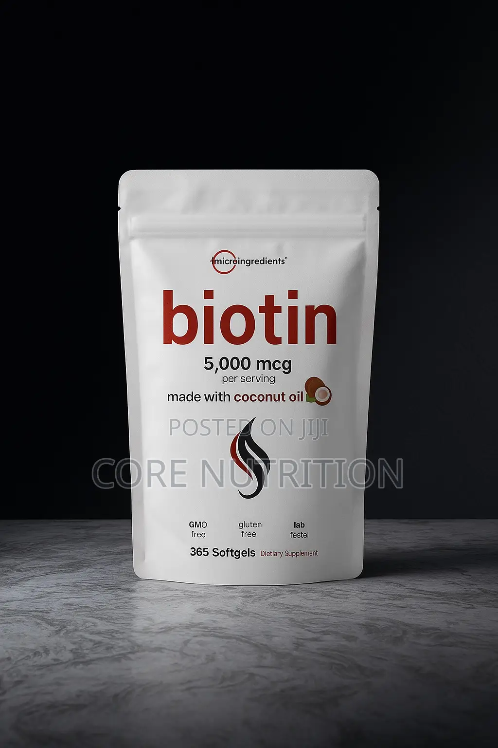 Biotin 5000 MCG , 365 Softgels
