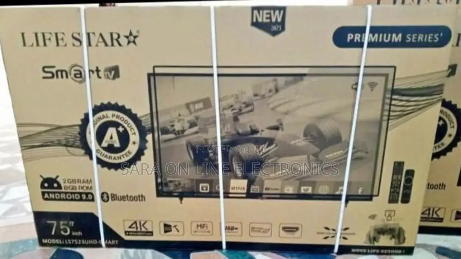 ■Life Star 75" Uhd Smart Tv 10year Warranty