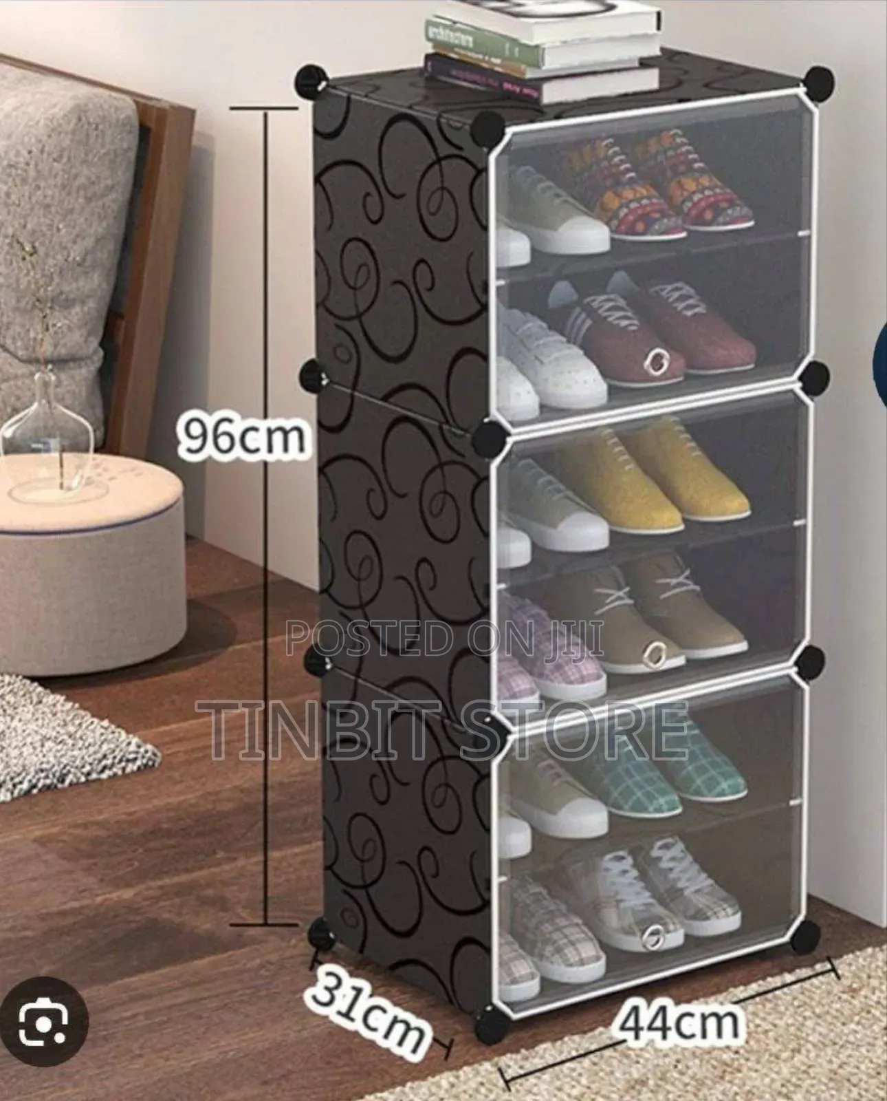 Plastic Cube Shoes Rack