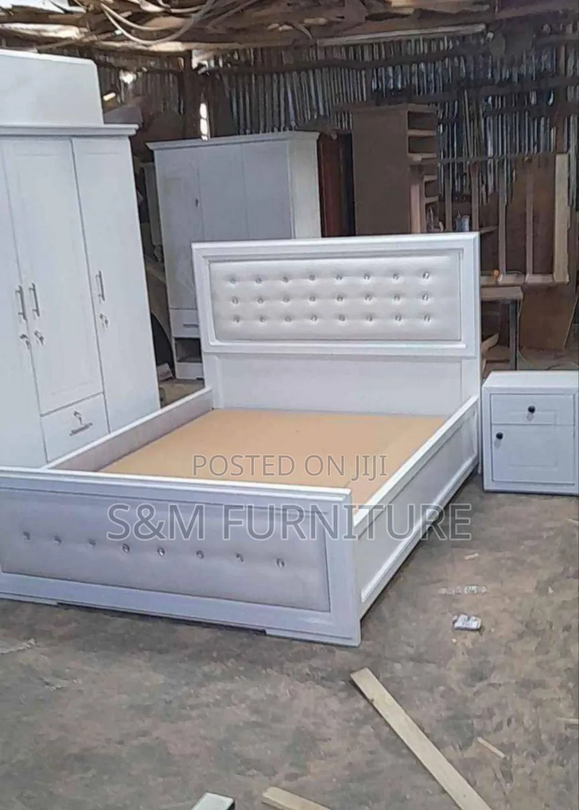 Workshop Pic Of Attractive 1.50 Meter Bed With Unbelievable Price(አልጋ)