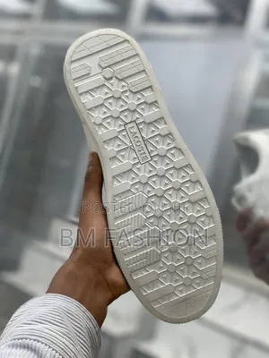 Crisp White Lacoste Leather Flat-Shoes