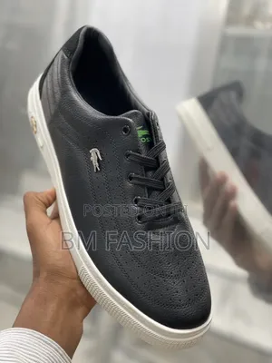 Authentic Black Lacoste Men's Classic Shoes