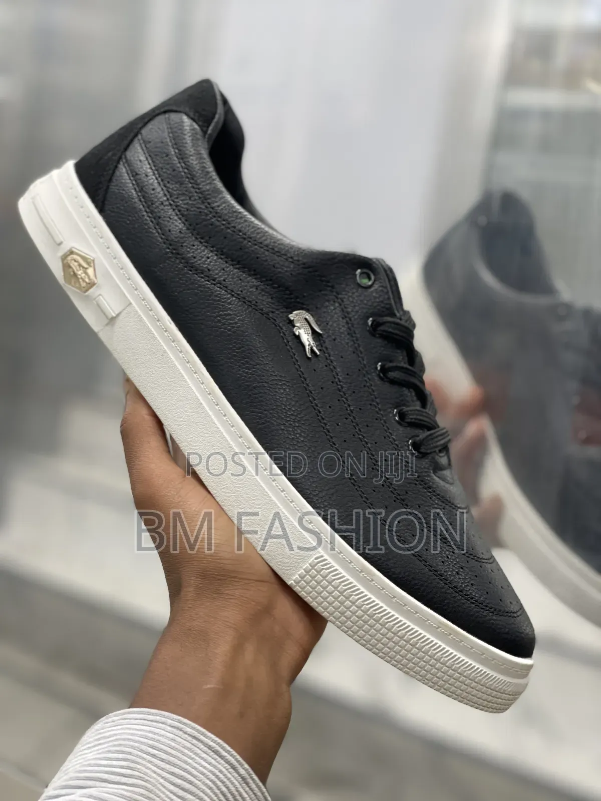 Authentic Black Lacoste Men's Classic Shoes