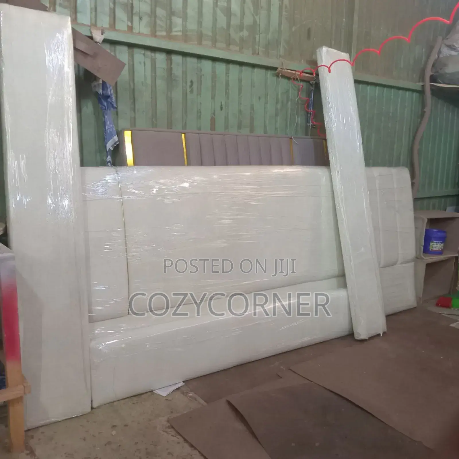 Workshop Pic of 1.80 Meter Bed With Plainness (አልጋ).