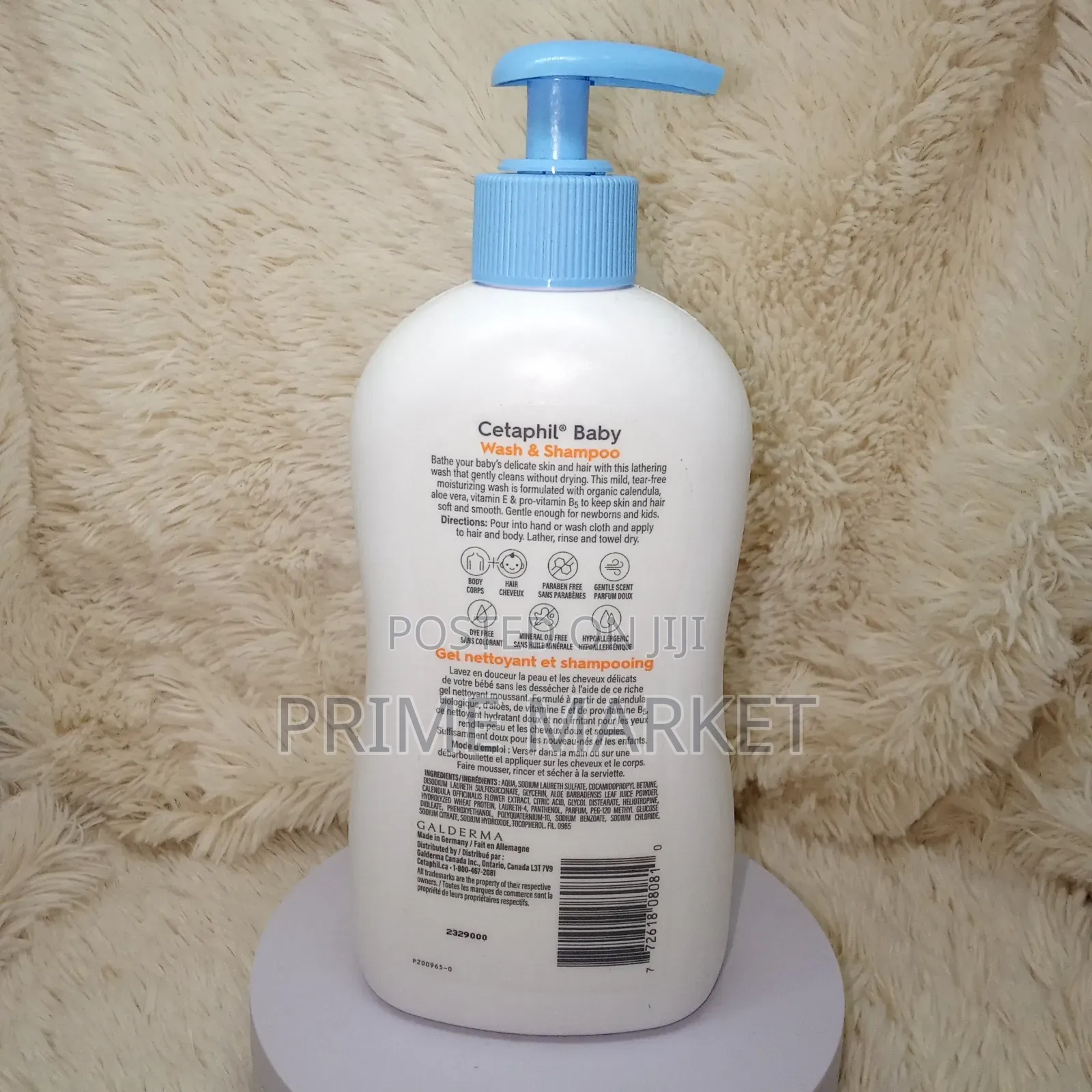 Cetaphil Baby Wash Shampoo With Calendula–400ml Sensitive-Skin