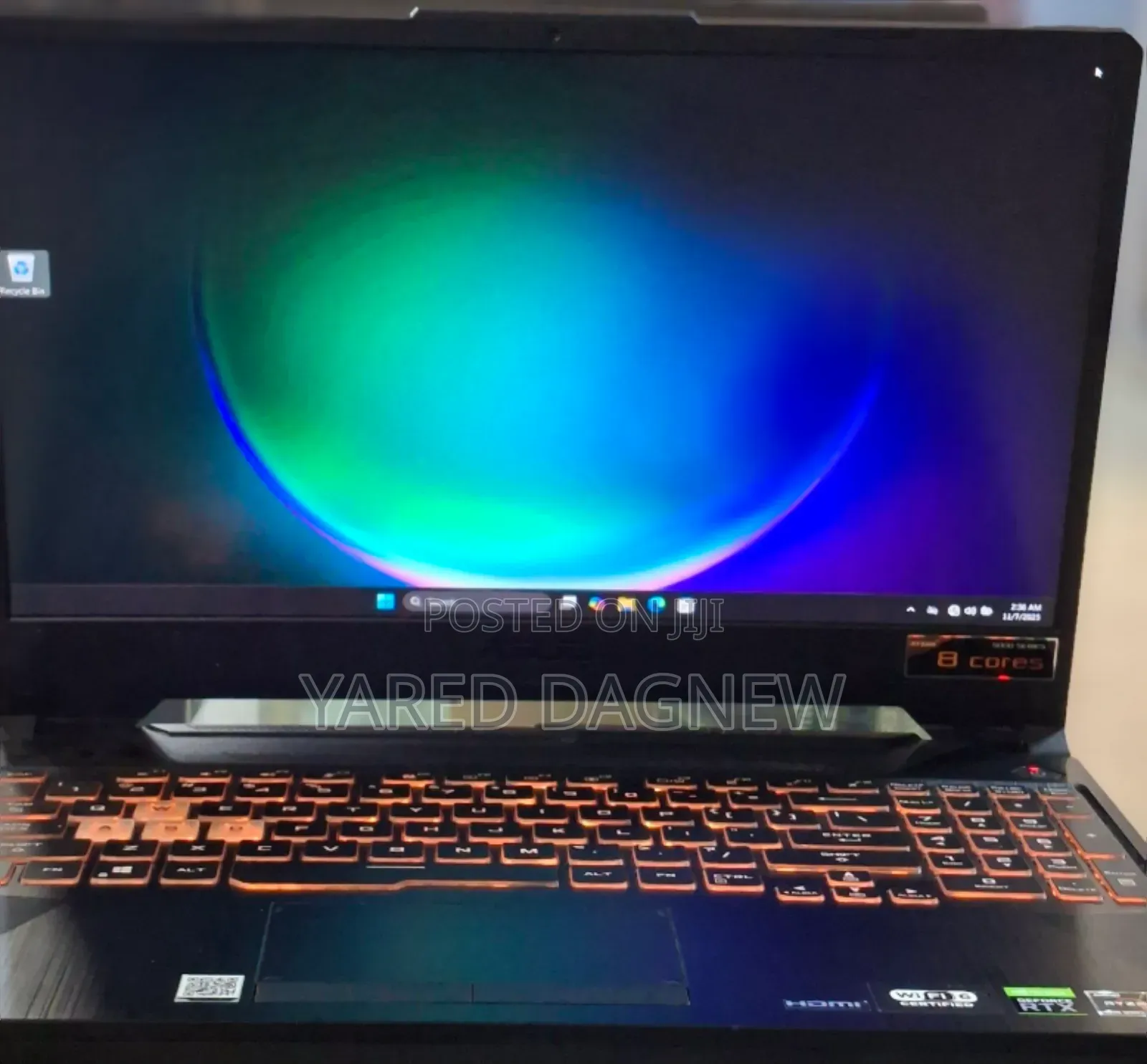 New Laptop Asus TUF Gaming A15 16GB AMD Ryzen 7 SSD 512GB