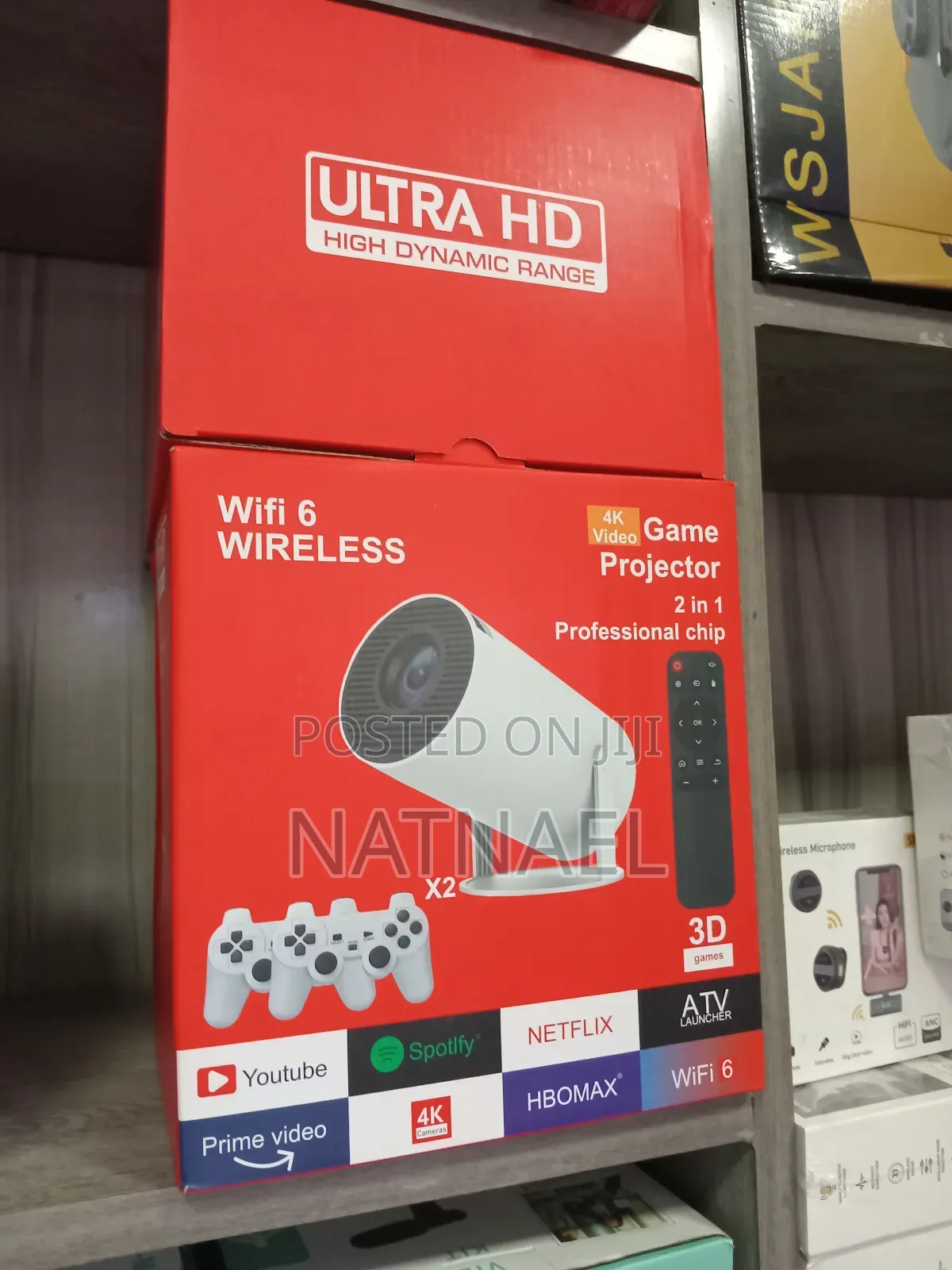 Jamic Range" 2-in-1 Video Game Projector