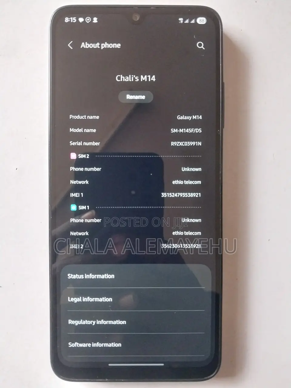 Samsung Galaxy M14 64 GB Black