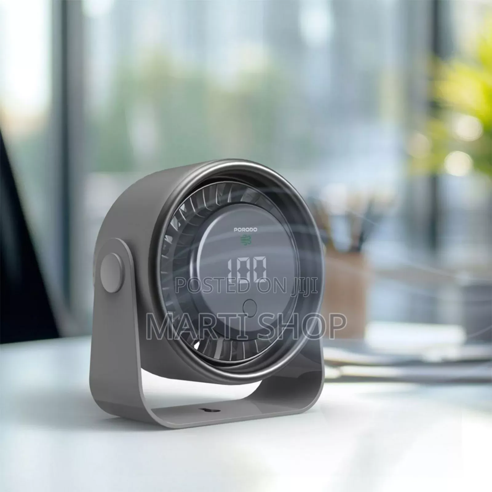 Porodo Flura Mini Cooling Fan With Desktop Wall Mount