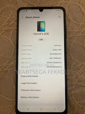 Samsung Galaxy A06 128 GB Blue