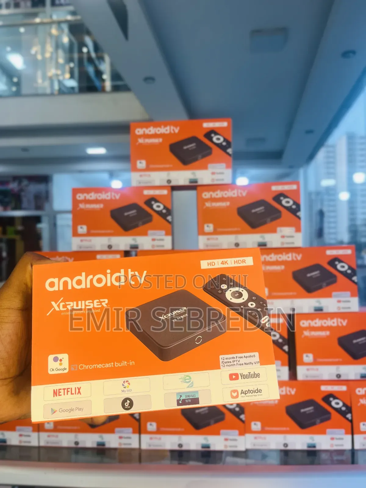 Xcrusier V8 Ai Box Tv 256 Gb Smart Box (ቲቪ እስማርት ማድረጊያ)