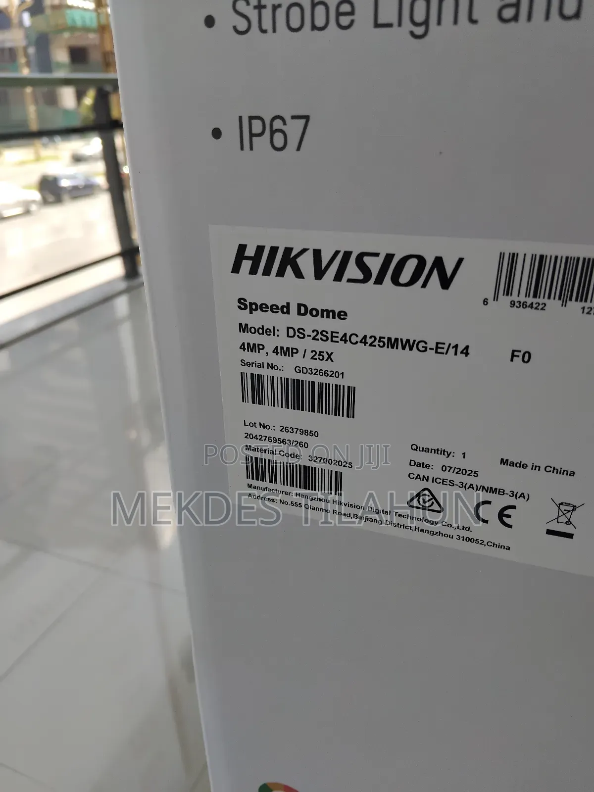 Hikvision 4mp Tandemvu PTZ Camera 25x 100m Ir