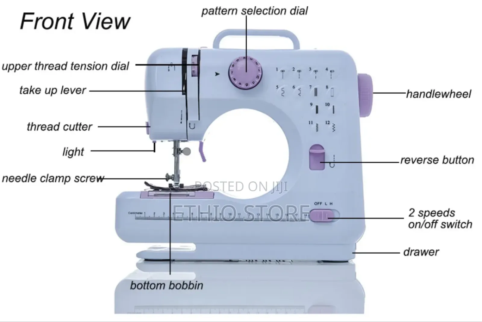 Mini Portable Home Sewing Machine With Foot Padal