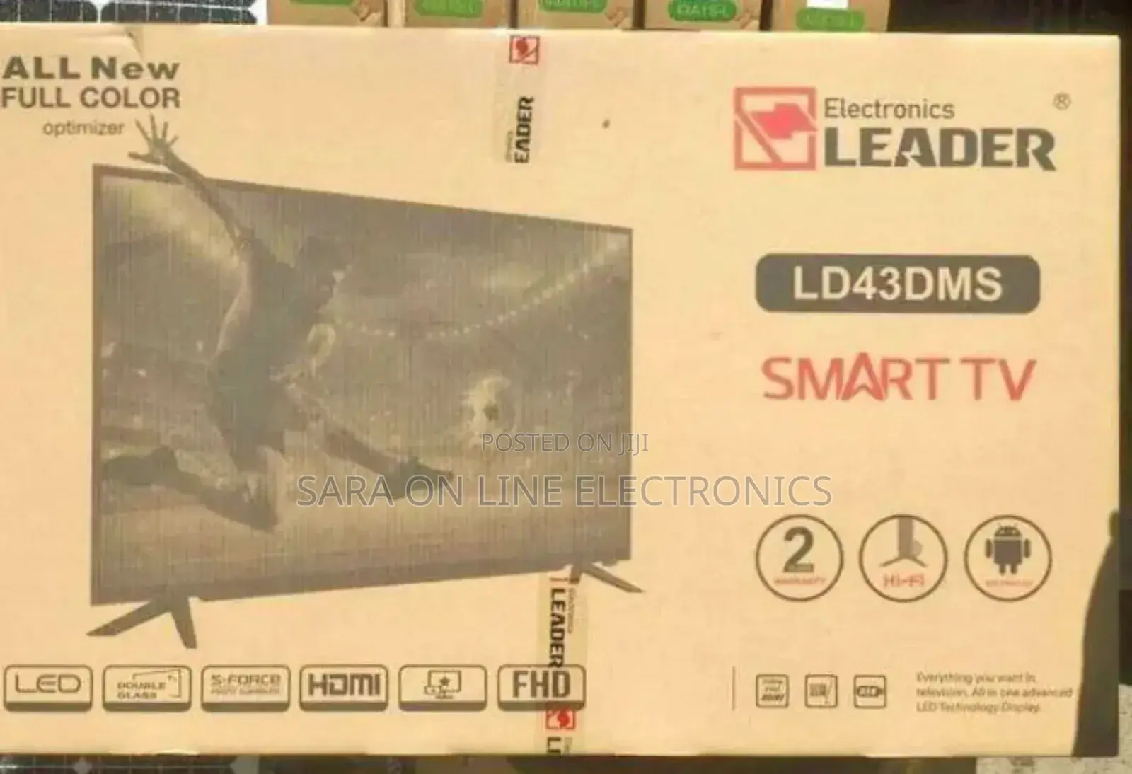 *Leader 43" Led Smart Android Tv Free Delivery *