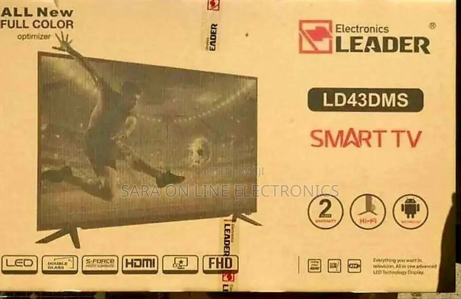 *Leader 43" Led Smart Android Tv Free Delivery *