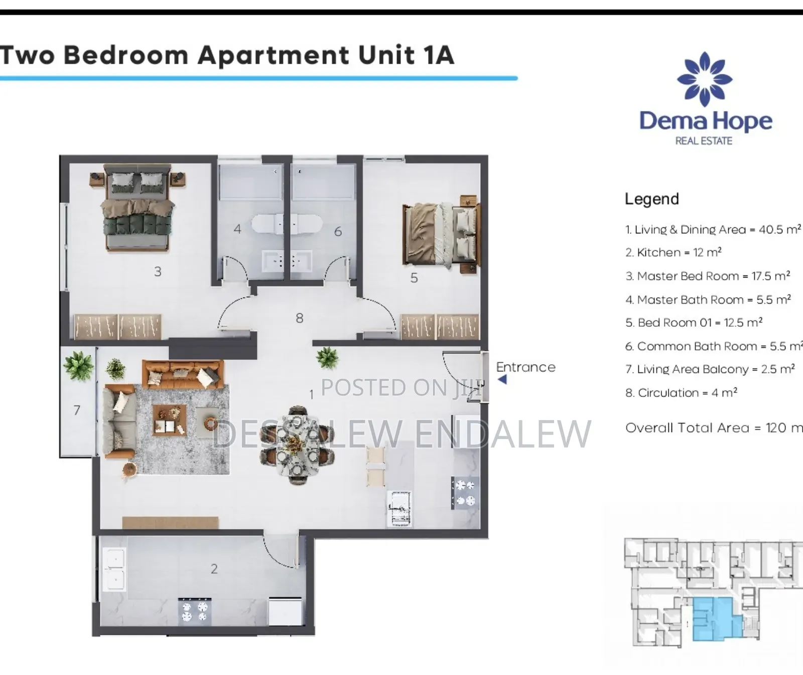 2bdrm Apartment in Yeka for sale