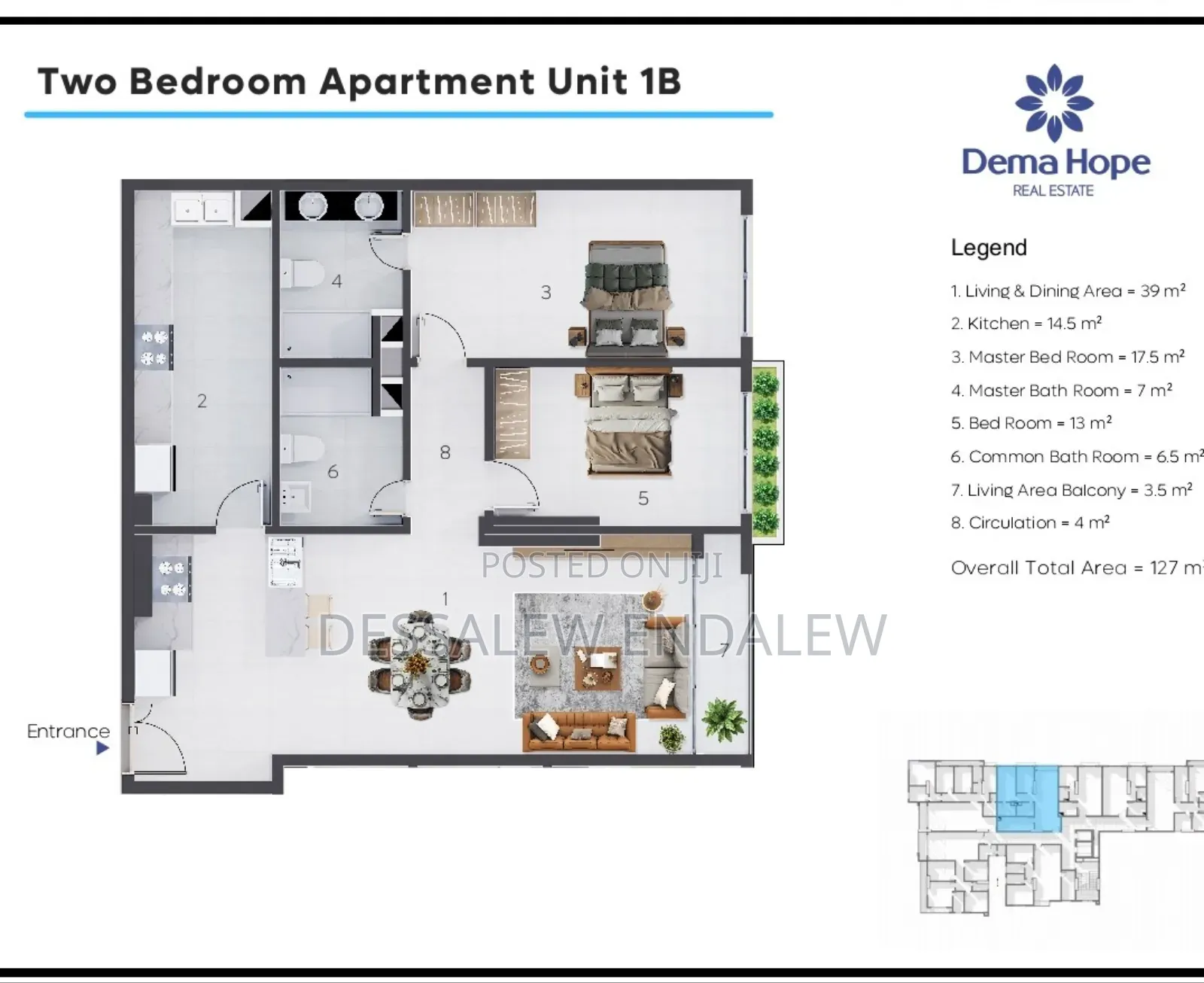 2bdrm Apartment in Yeka for sale