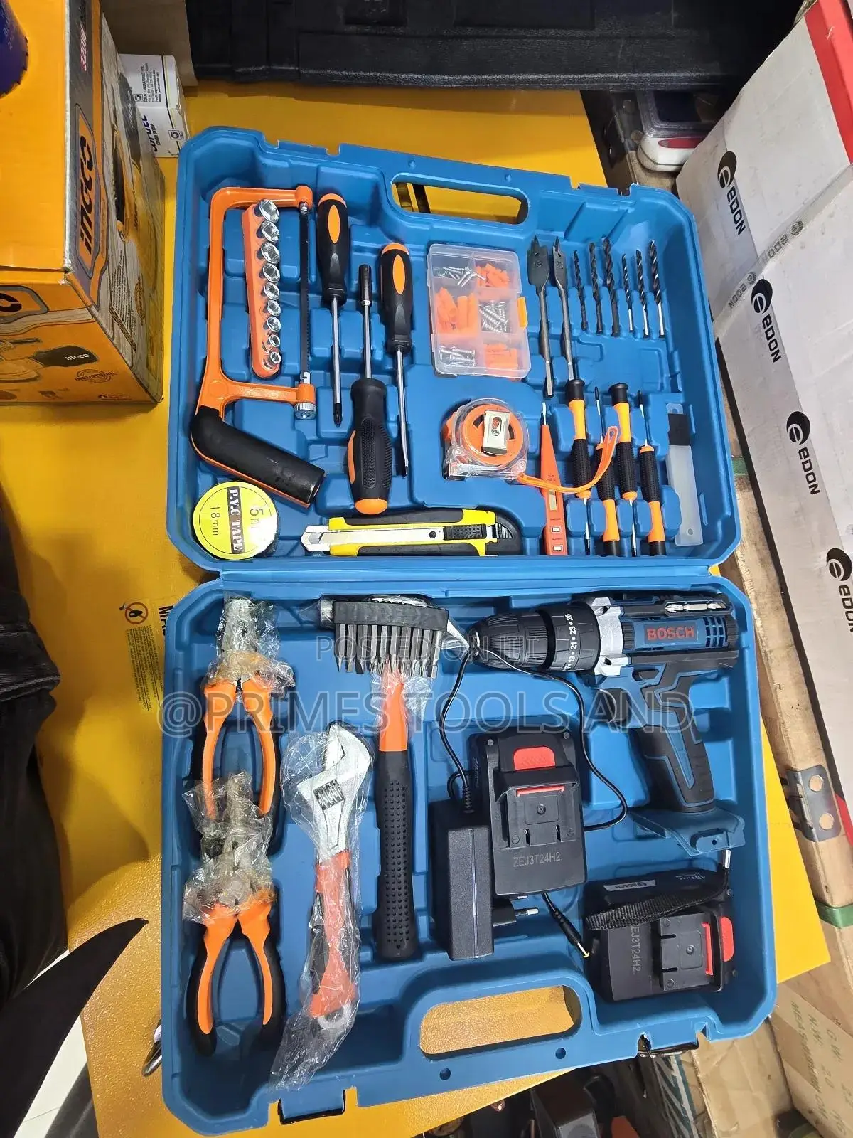 Bosh Rechargeable Drill Within Full Accessories