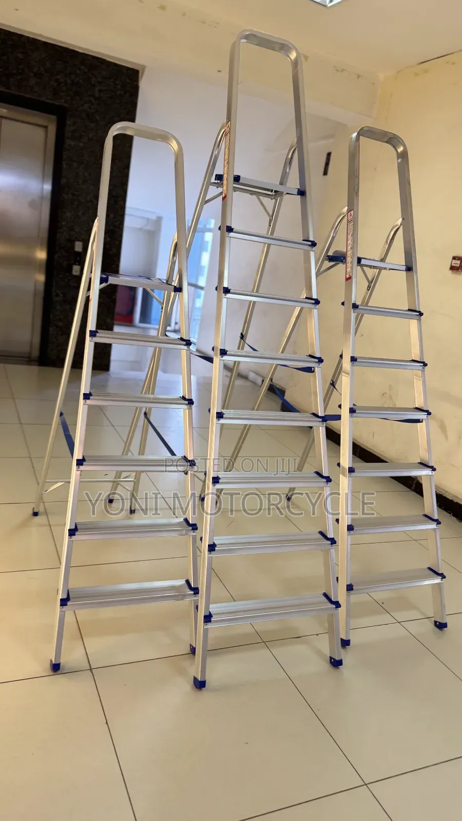 ተንቀሳቃሽ መሰላሎች Aluminium Ladder 8step Meselal0ladder
