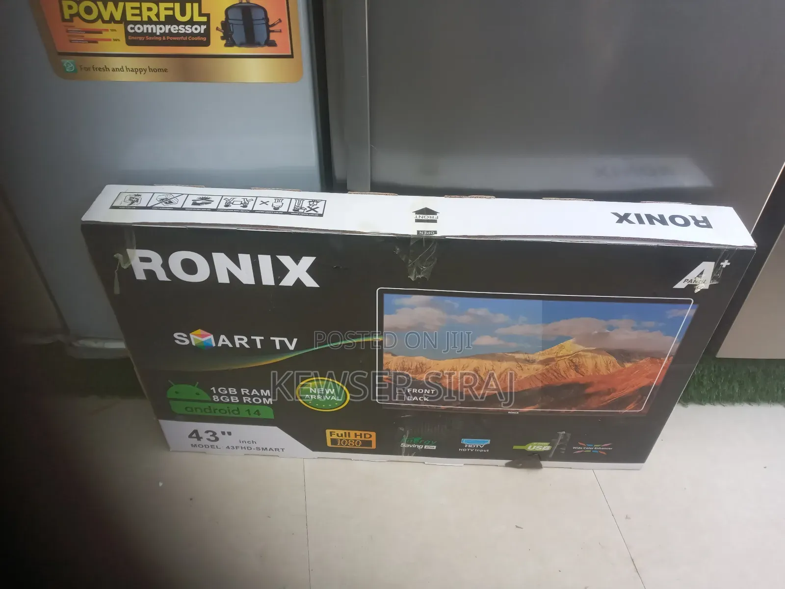 Ronax Tv 43inch Smart Android 14.1.5g Ram 8.Gb Rom