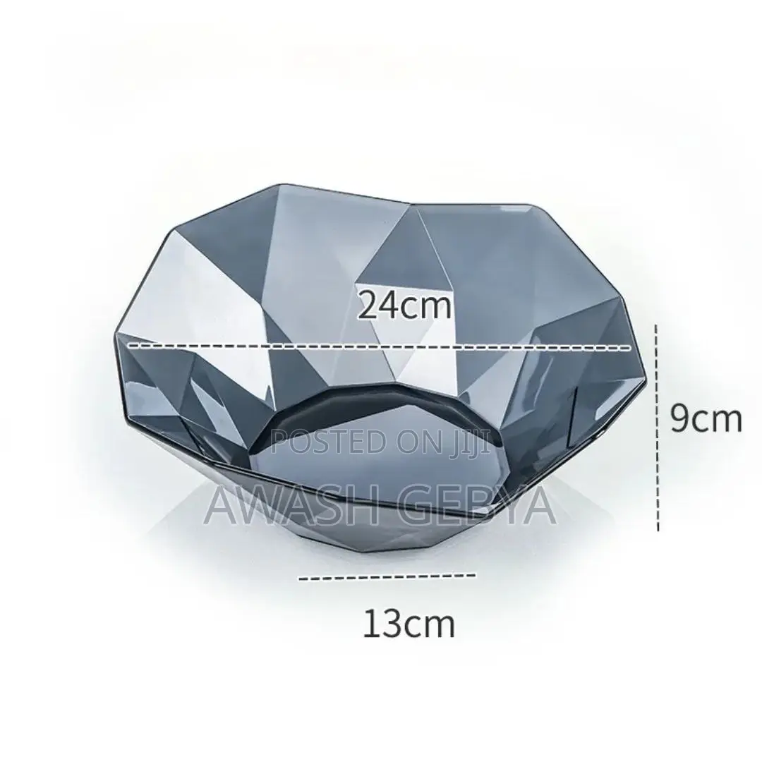 Geometric Clear Fruit Bowe
