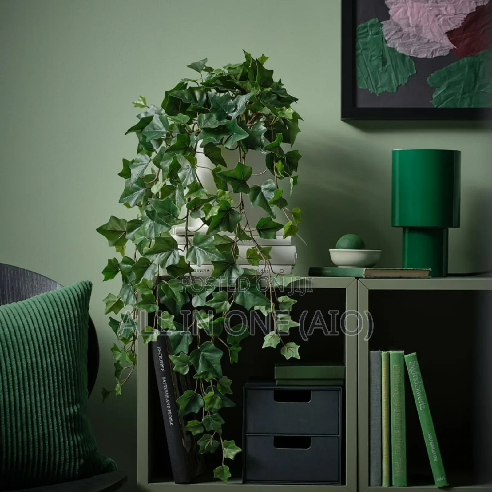  Ikea Artificial Potted Plant, in/Outdoor Hanging/Ivy, 15