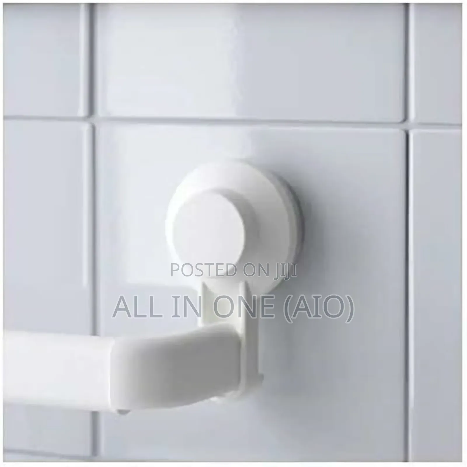 Ikea Tisken Towel Rack Suction Cup Extendable Up to 83 Cm, White