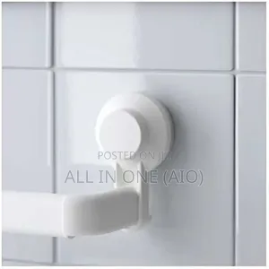 Ikea Tisken Towel Rack Suction Cup Extendable Up to 83 Cm, White