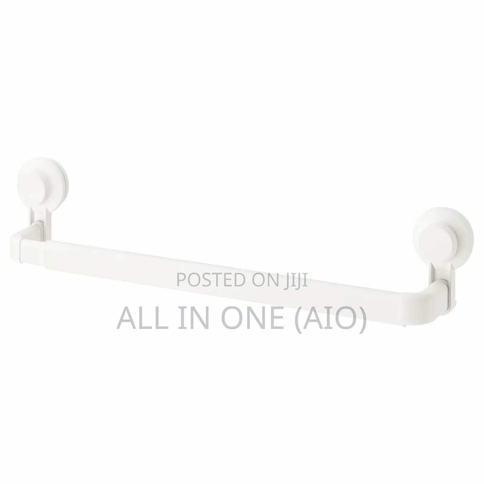 Ikea Tisken Towel Rack Suction Cup Extendable Up to 83 Cm, White