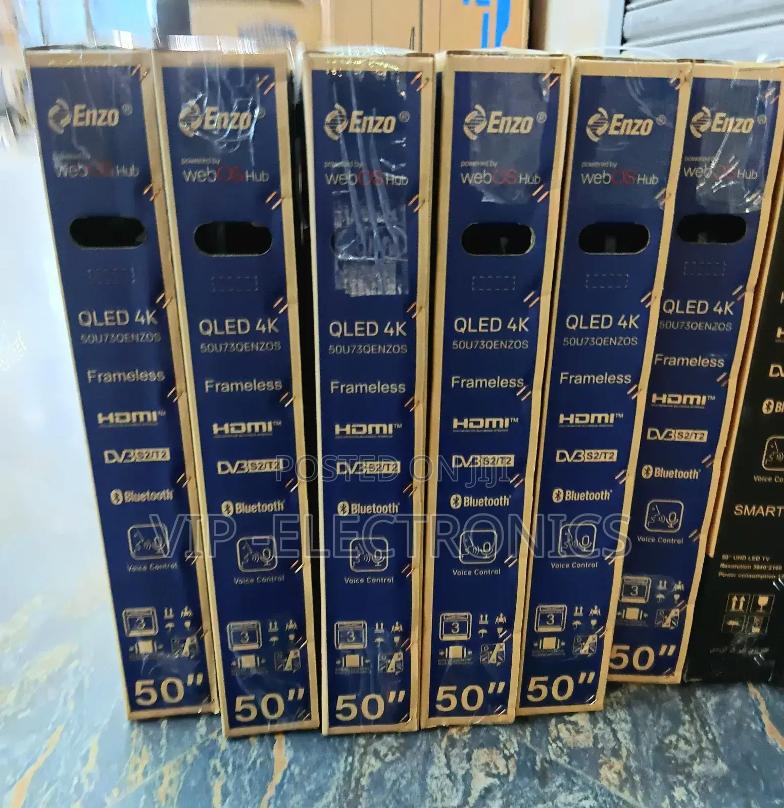 Enzo 50 Inch Tv Smart Qled New 2025 Model Webos Original Enzo