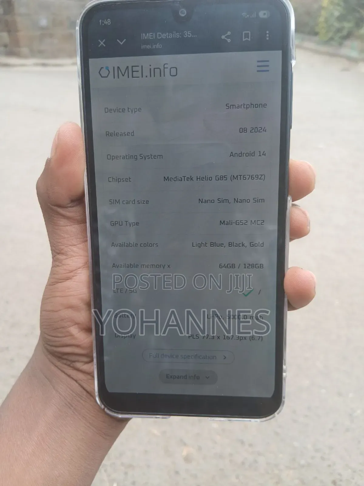 New Samsung Galaxy A06 128 GB Gold