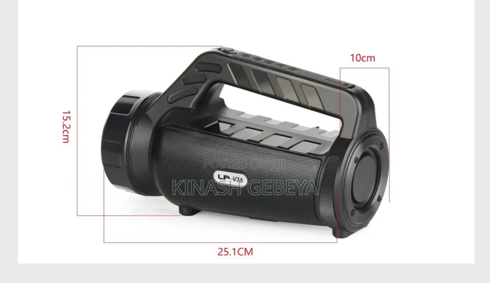 2in1 Solar Wireless Speaker With Flashlight