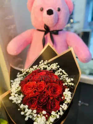 1xl Teddy Bear With Flower