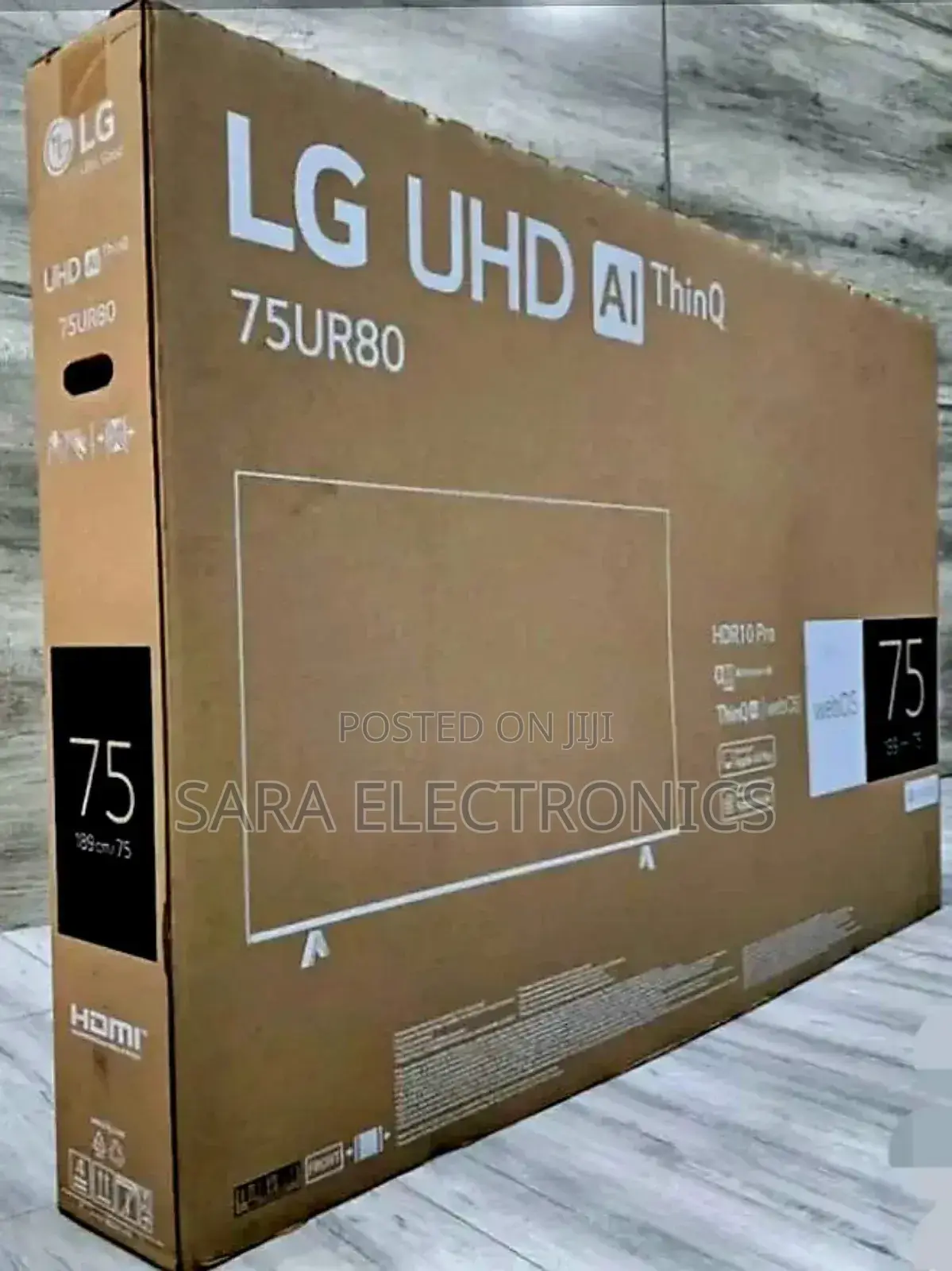 ◆Lg 75" Uhd Smart Tv (New Model) 10year Warranty