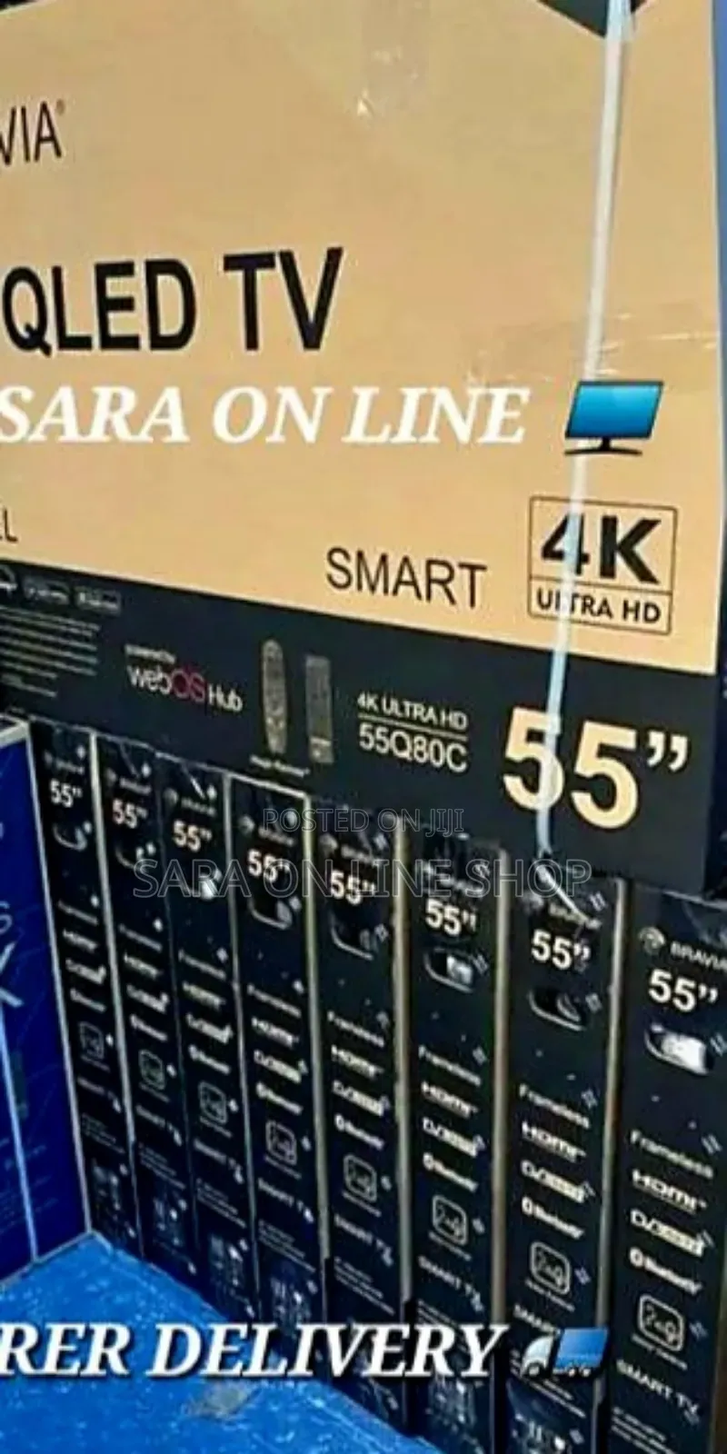 ¤■Bravia 55" Qled Android Tv ¤Free Delivery ¤