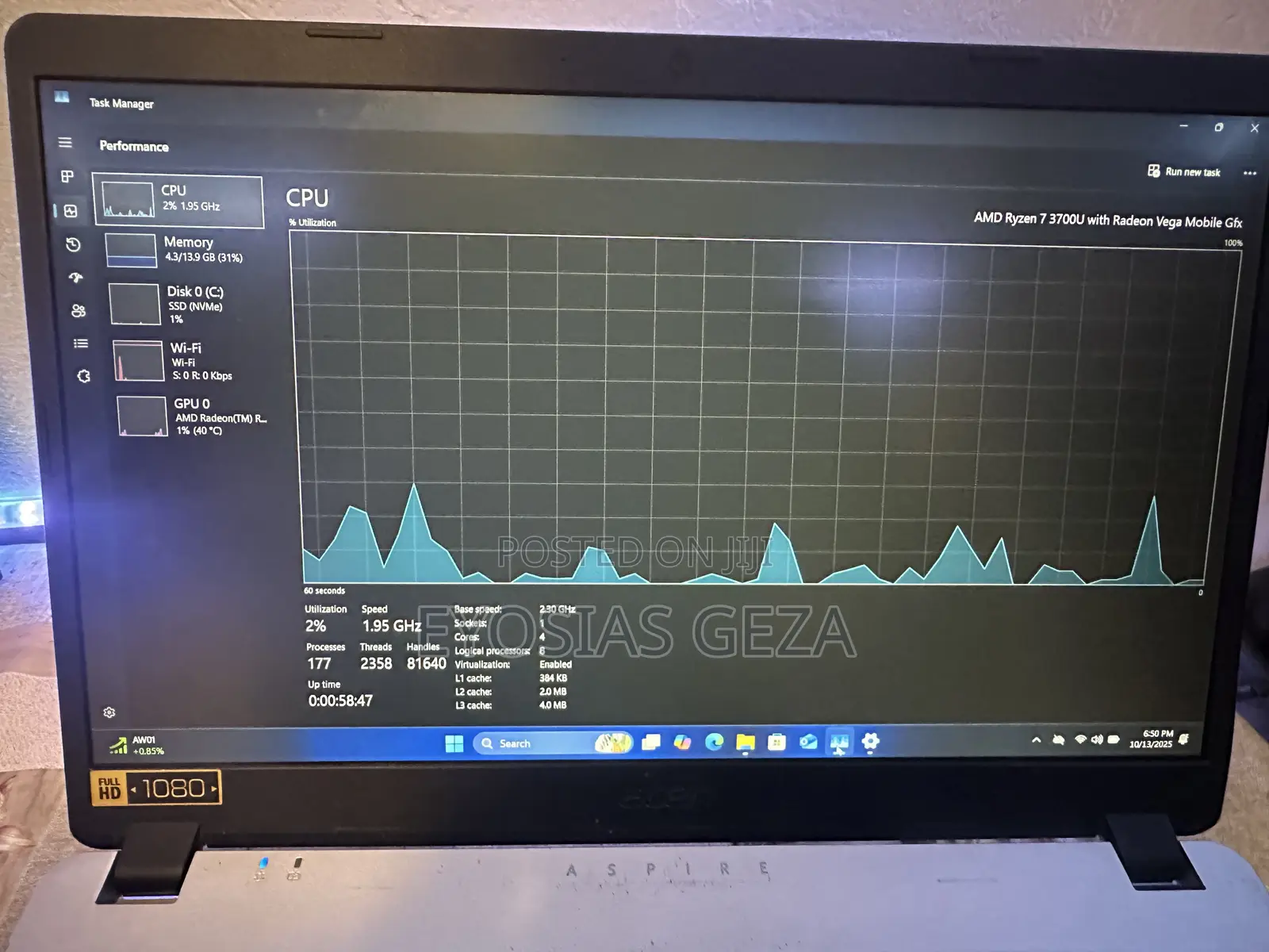 Laptop Acer Aspire A515-52 16GB Intel Core i3 HDD+SSD 512GB