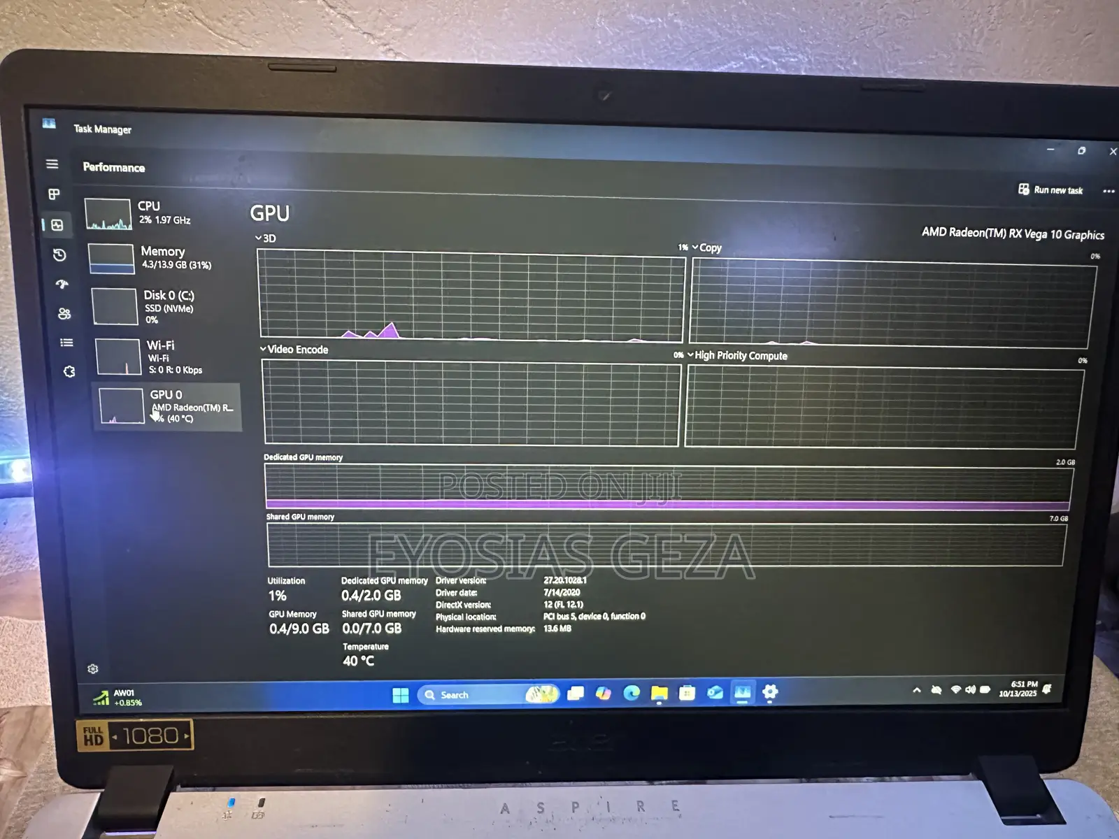 Laptop Acer Aspire A515-52 16GB Intel Core i3 HDD+SSD 512GB