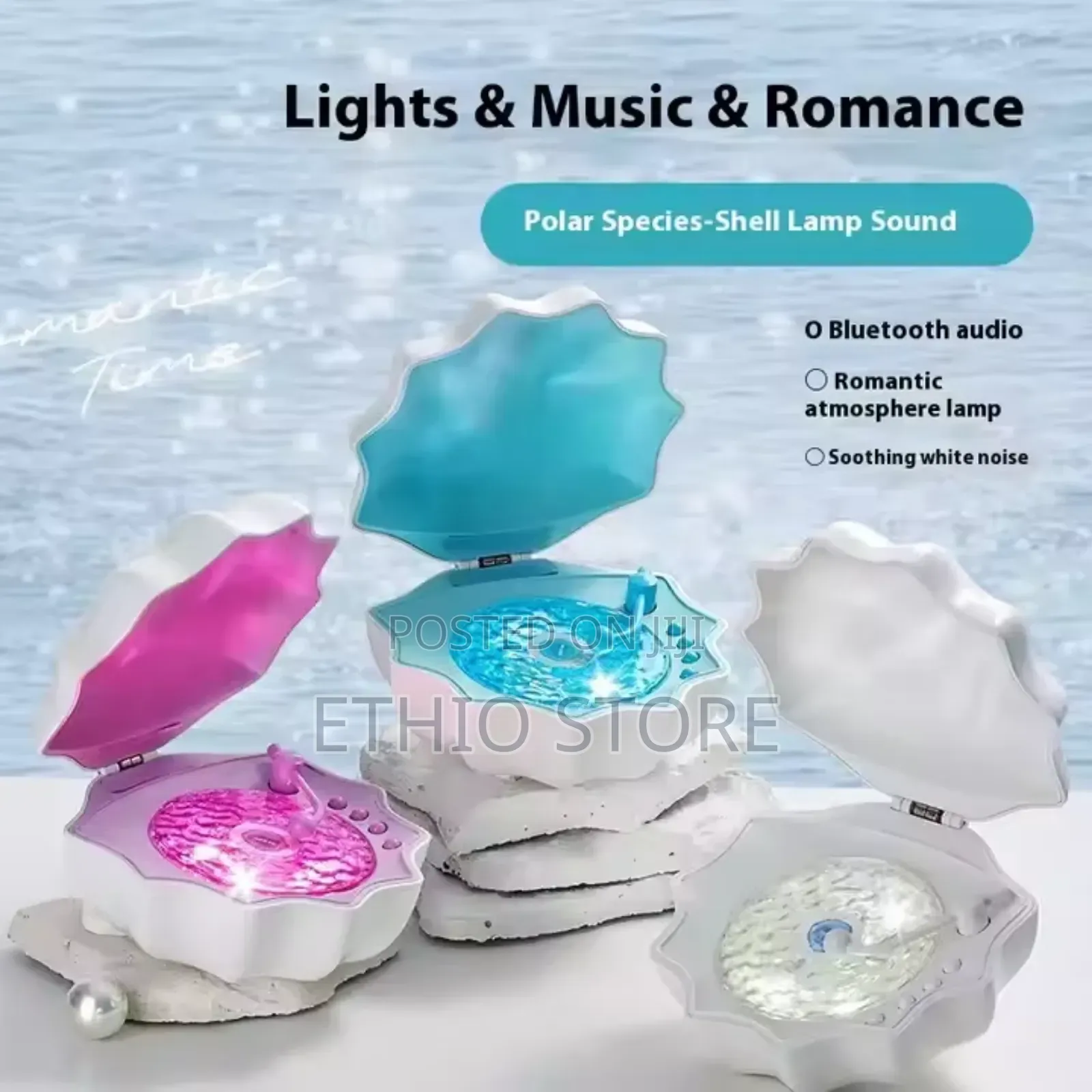 Shall Lamp With Bluetooth Speakers