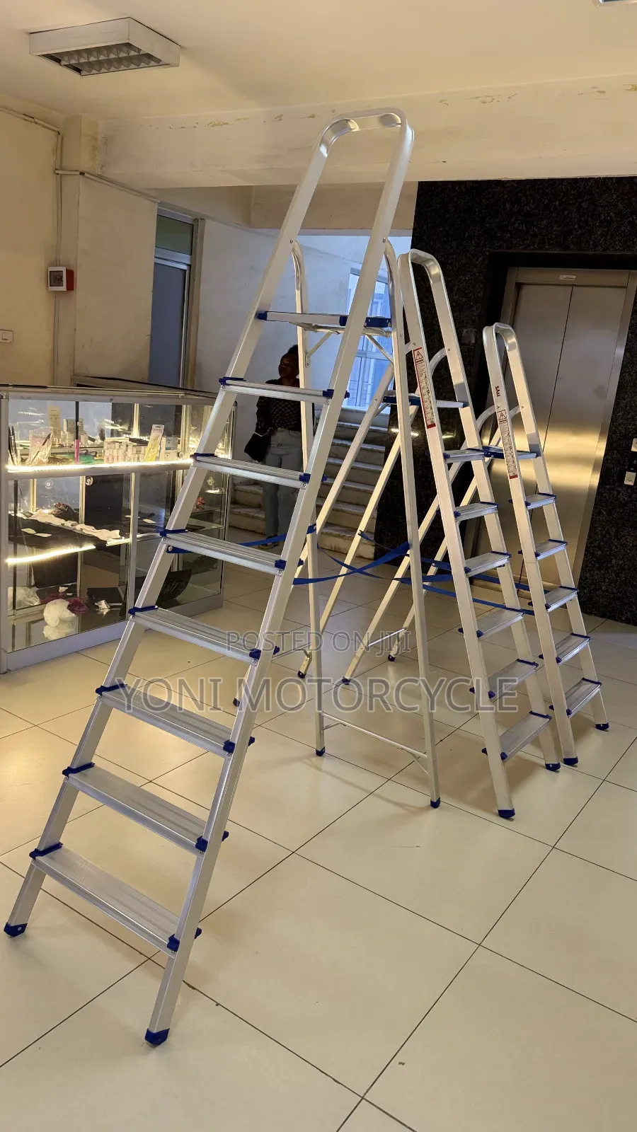 Ladder0 Aluminum Flexible 8step Ladder01aluminum Ladder መሰላል