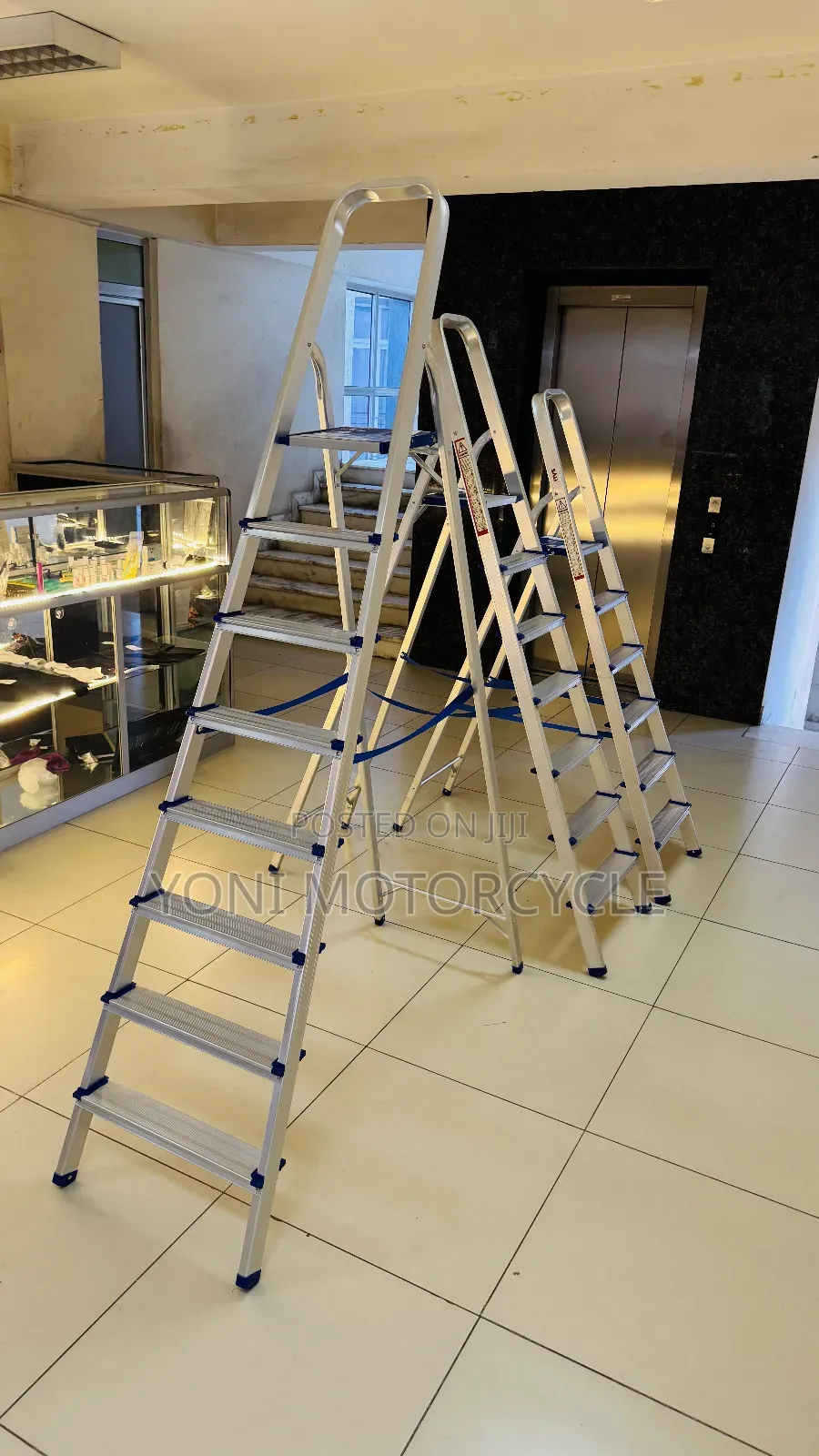 ባለ 8ደረጃ መሰላል 6ደረጃ አልሙኒየም መሰላል "Ladder01aluminum Laddder0meselal