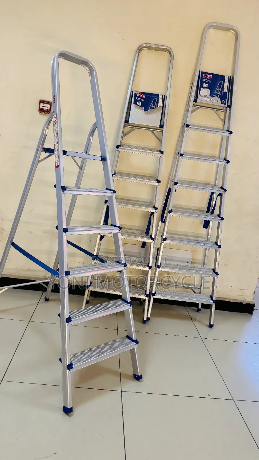 Lader Aluminum 6step.Multifunctional Ladder0መሰላል ተጣጣፊ መሰላል 8step Ladde