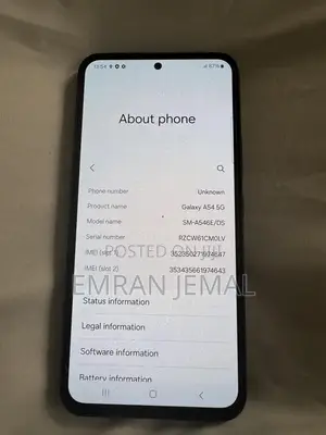 Samsung Galaxy A54 5G 128 GB Black