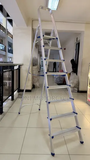 Photo - Ladder Folding Aluminum Ladder00flexible መሰላል
