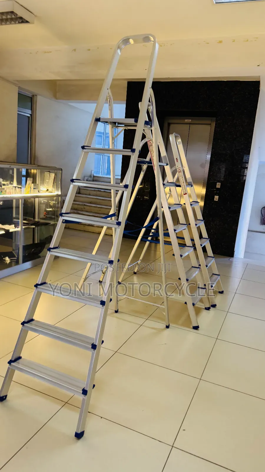 ተጣጣፊ መሰላል Full Aluminum Ladder 6step Ladder0working Ladder
