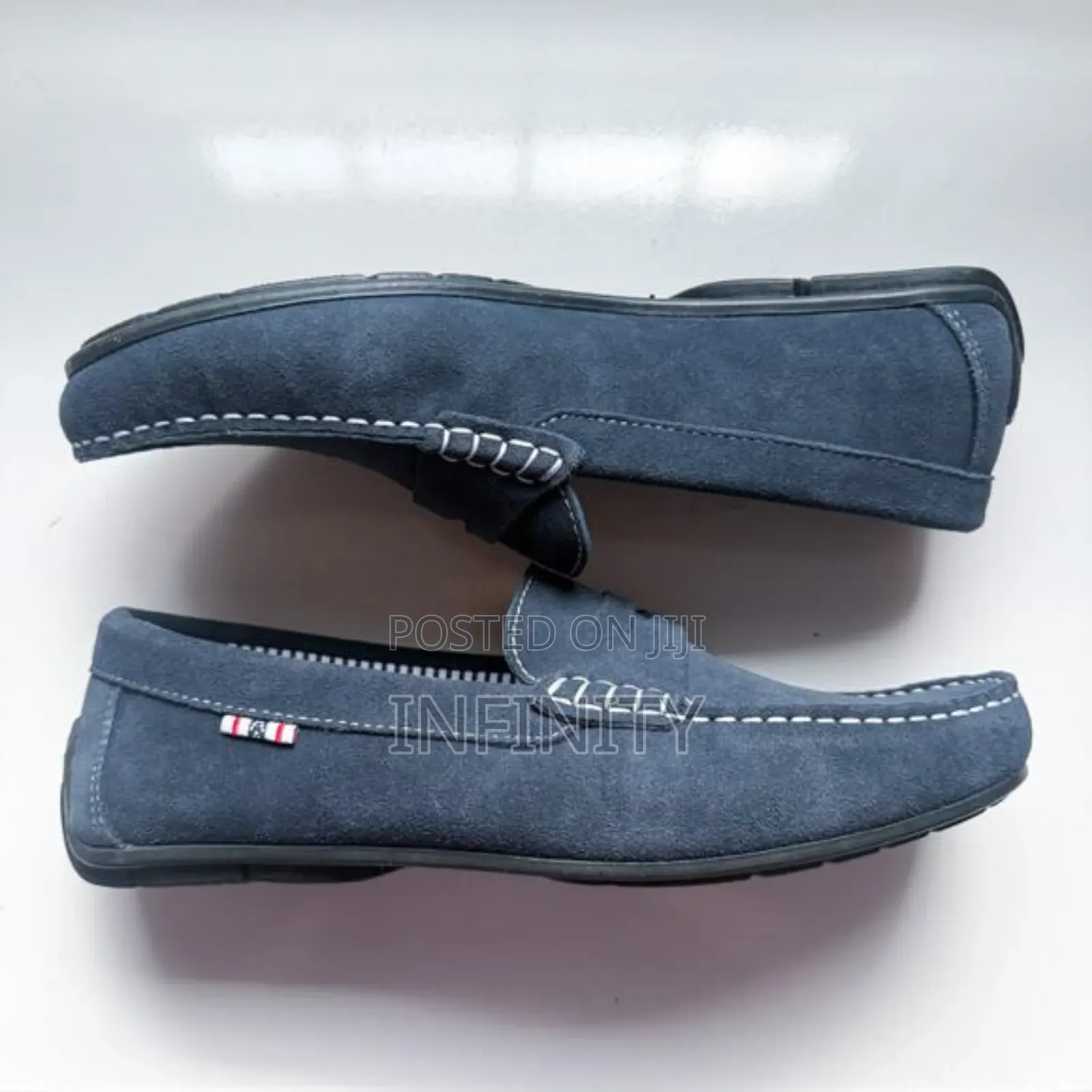 Classic Livergy Ian Blue Genuine Suede Leather Loafers Shoes