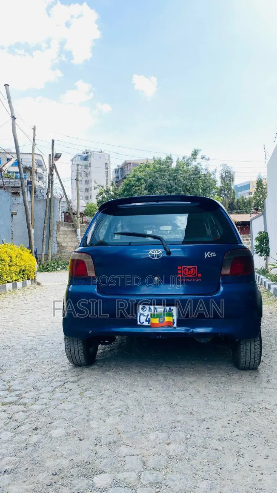 Toyota Vitz 1.3 AWD 3dr 2001 Blue