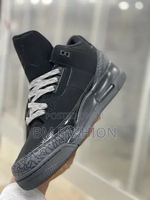 Air Jordan 3 Triple Black Men's Shoes