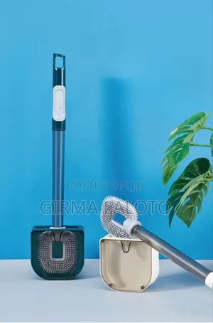 Wall-mounted Toilet Cleaning Brush With Brush Holder And Soap Holder
